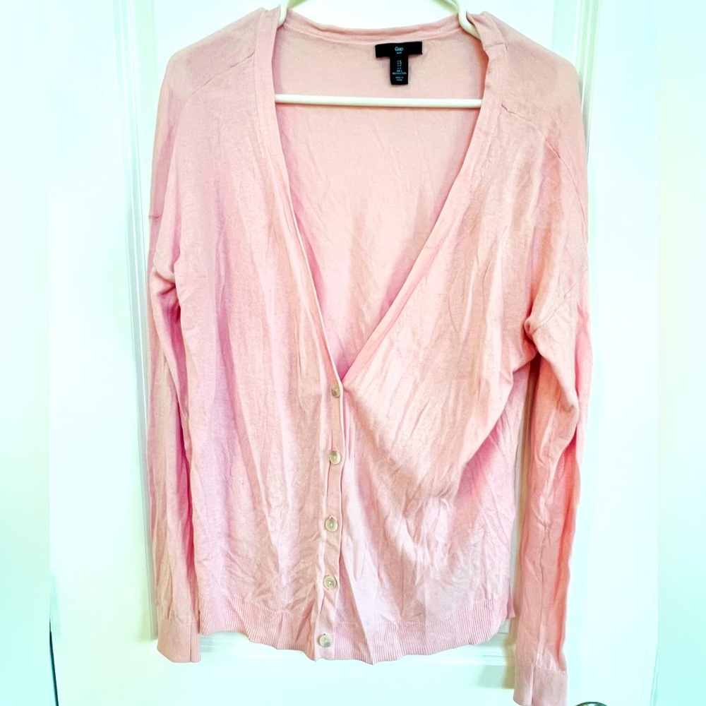 Gap pink cardigan